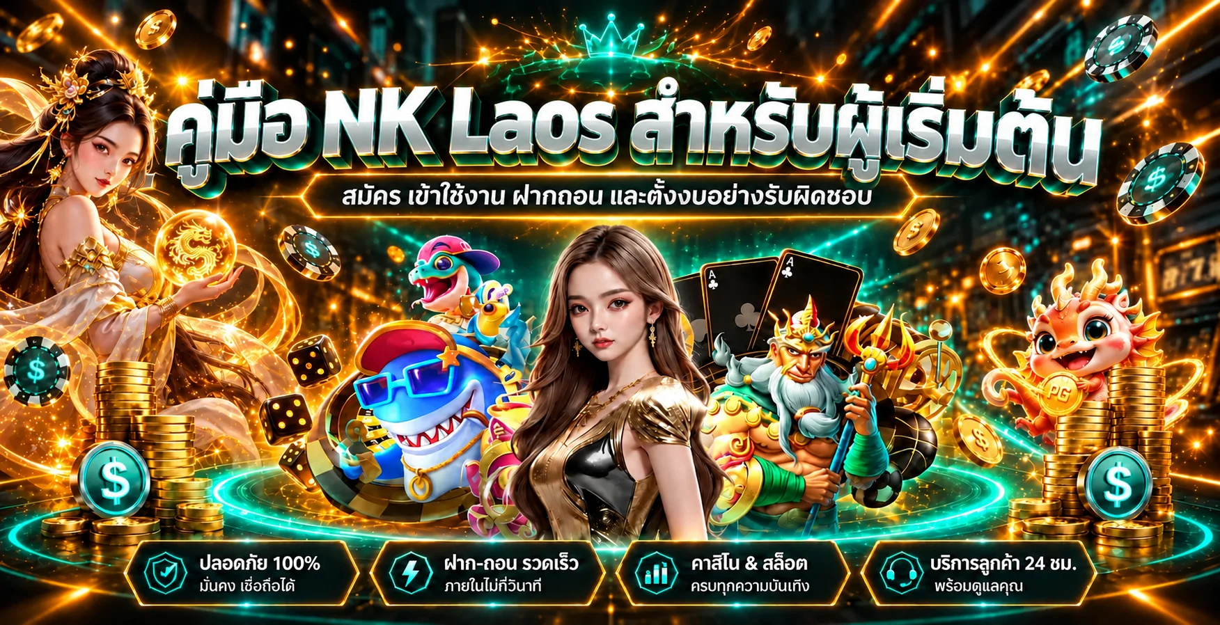 NK Laos | คู่มือสมัคร ทางเข้า และใช้งาน X Venus